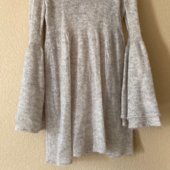 FP Juliet Alpaca-Merino blend knee length sweater dress & bell sleeves - Picture 11 of 16